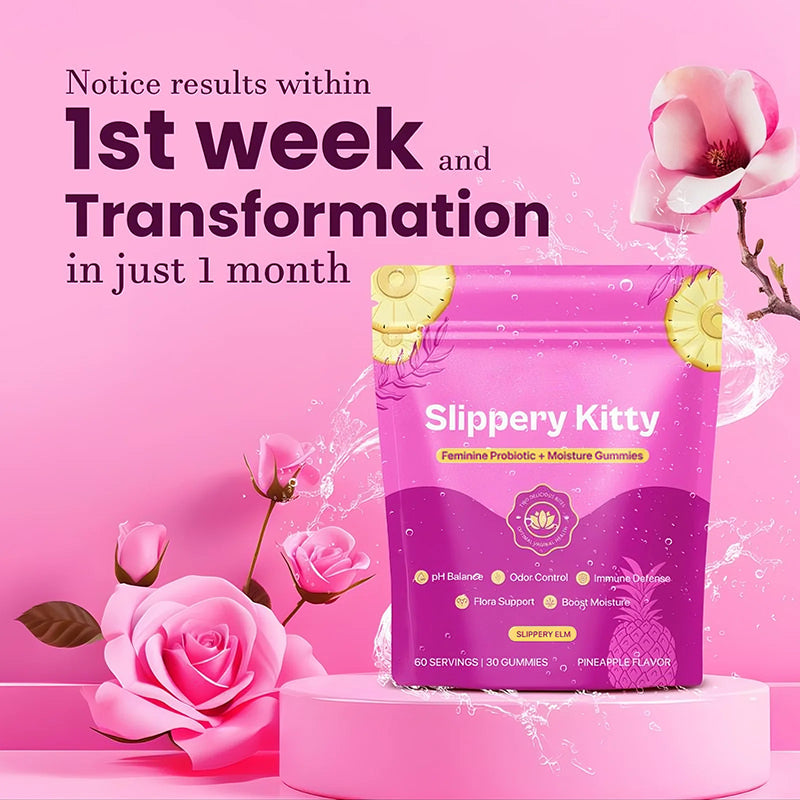 Slippery Kitty Feminine Probiotic + Moisture Gummies