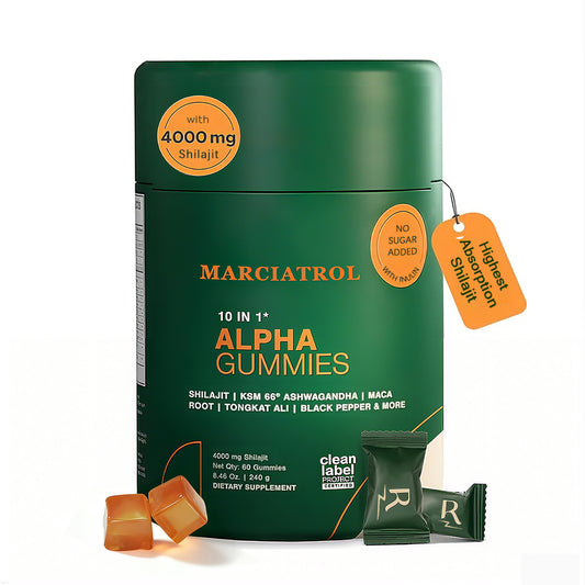 Alpha 10-in-1 Gummies – 4000mg Super Herbs Blend – 60 Count, Clean & Sugar-Free